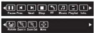 PHILIPS 32PFL3330 - Music, Photo, video, text mode control menu bars - 1