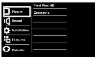 PHILIPS 32PFL3330 - Manually adjust picture setting - 2