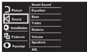 PHILIPS 32PFL3330 - Manually adjust sound setting - 1