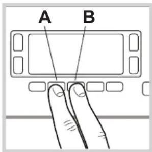 A B