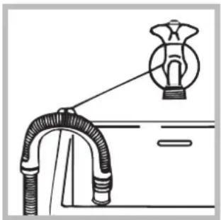 Hotpoint Ariston AQ114D 697D EU/B - A leeresztőcső csatlakoztatása - 2