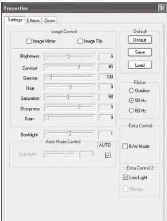 Media-Tech MT4028 - „Settings“ zavihek - 1
