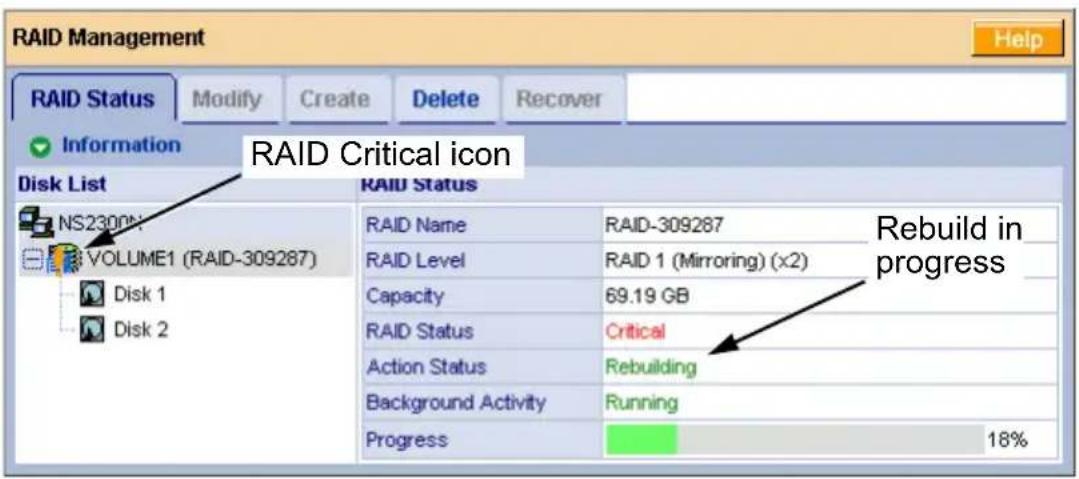 Promise Technology SmartStor NS2300N - Checking RAID Volume Status in PASM - 1