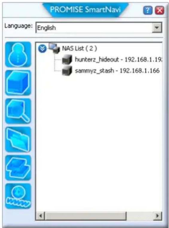 Promise Technology SmartStor NS2300N - Opening the MSN Window - 1