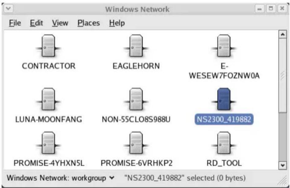 Promise Technology SmartStor NS2300N - On the Linux PC with Graphic Desktop - 1