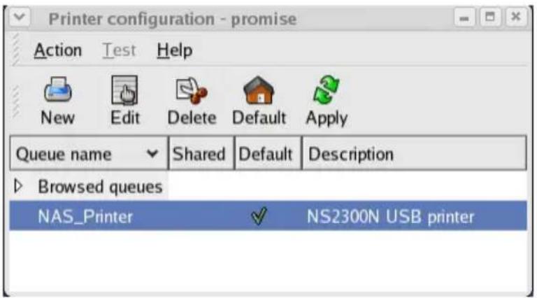 Promise Technology SmartStor NS2300N - Setting up Linux Printing - 5
