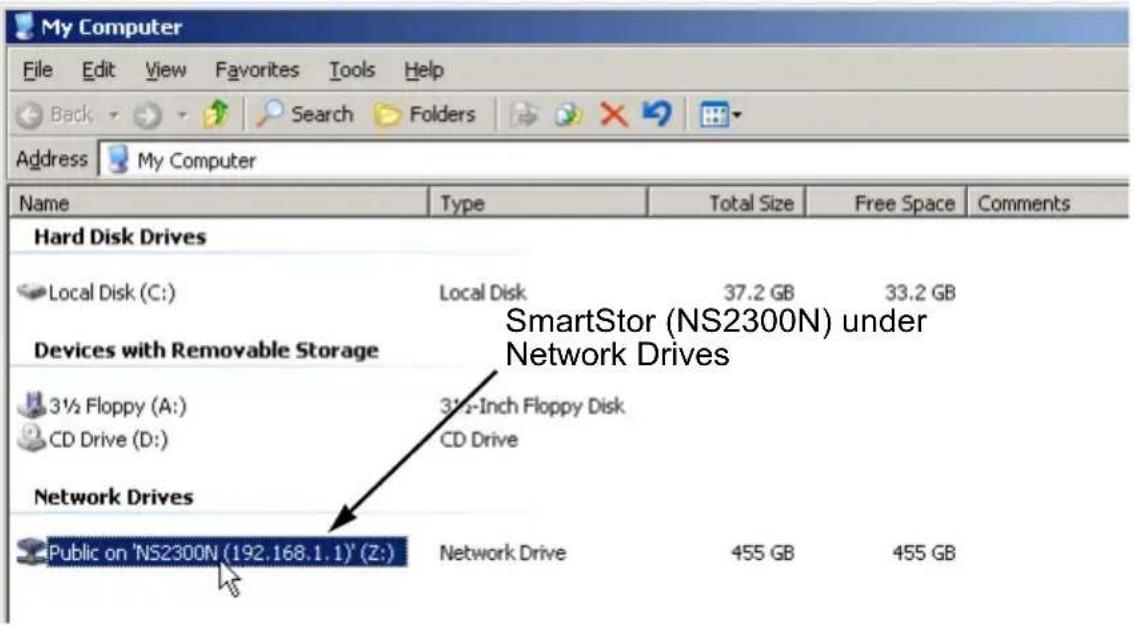 Promise Technology SmartStor NS2300N - Setting up a Network Drive on a Windows PC - 6