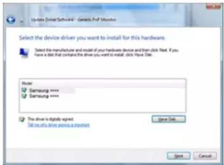 SAMSUNG SyncMaster 2243FW - Instalace ovladače monitoru (ruční) - 9