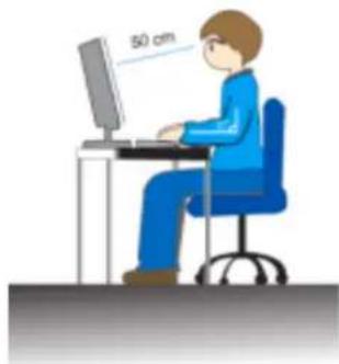 SAMSUNG SMT240HD - Good Postures When Using the Monitor - 1