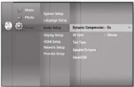 SAMSUNG HT-BD1250R - Setting the Speaker Distance - 1