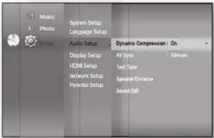 SAMSUNG HT-BD1250R - Setting the Sound Edit - 1