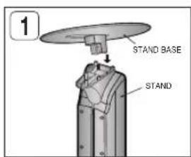 SAMSUNG HT-BD1250R - How to Install the Speaker on the Stand (HT-BD1252/HT-BD1255) - 1