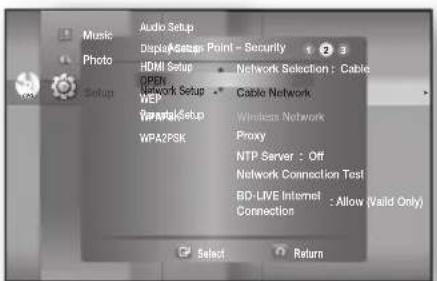 SAMSUNG HT-BD1250R - Wireless Network - 5