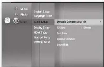 SAMSUNG HT-BD1250R - Setting the Test Tone - 1