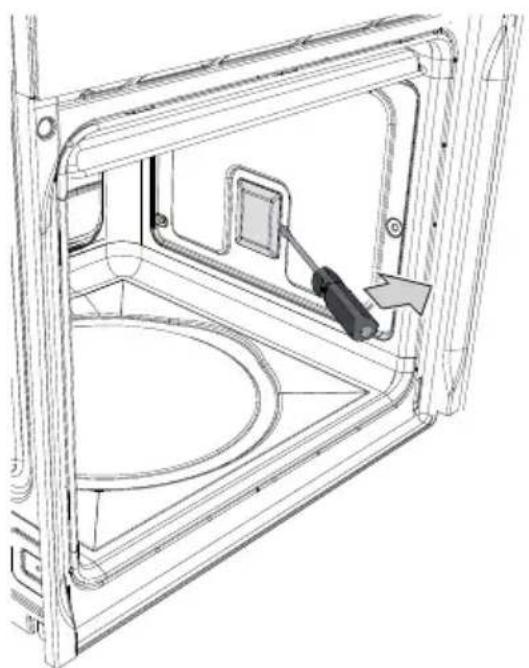 SMEG SC750RWX8 - Replacing the light bulb - 1