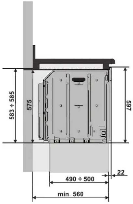 SMEG SC750RWX8 - Positioning the oven - 5