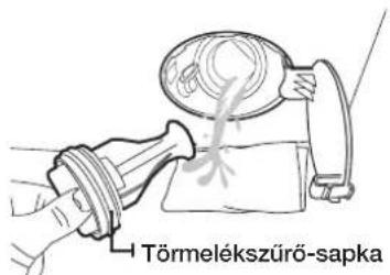 Törmelékszűrő-sapka