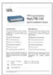 SEH myUTN-130 - Scope of Supply - 2