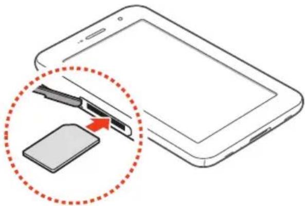 SAMSUNG Galaxy Tab Plus - Vložení karty SIM nebo USIM - 1