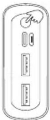 XLayer Powerbank Micro Pro 20.000 - LED Indicator - 1