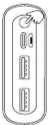 XLayer Powerbank Micro Pro 10.000 - LED Indicator - 1