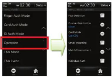 Suprema BioStation T2 - Authentication Mode - 4