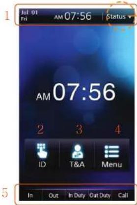 Suprema BioStation T2 - Menu Screen - 1