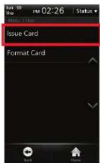 Suprema BioStation T2 - Issuing a Card - 2
