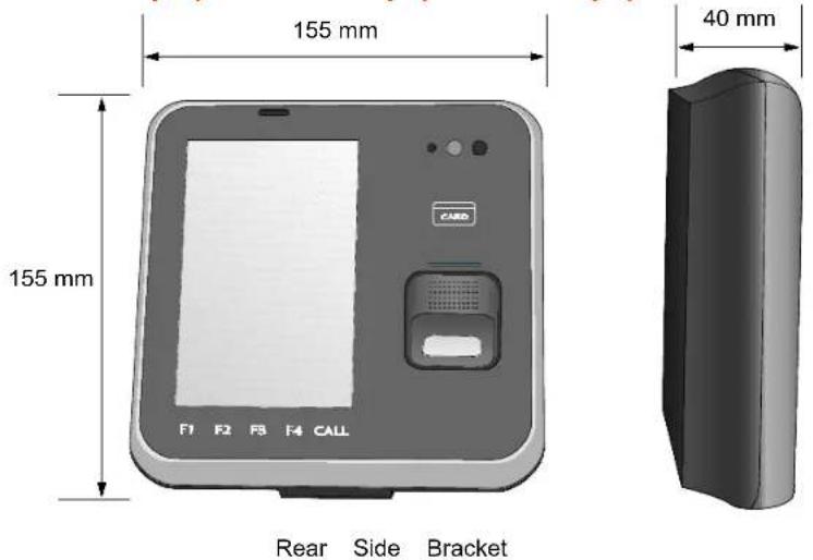Suprema BioStation T2 - Dimensions - 1