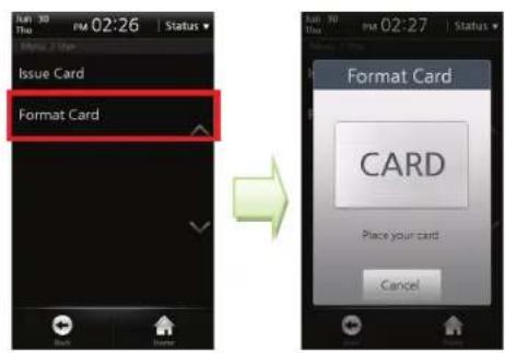 Suprema BioStation T2 - ■ Formatting a Card - 1