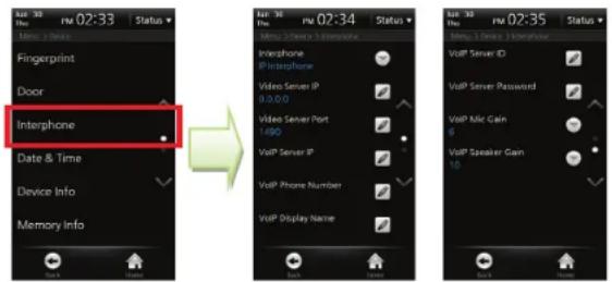 Suprema BioStation T2 - Interphone Setting - 1