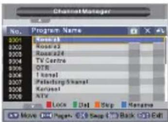 Channel Manager No. Program Name 2001 School3 2002 Rose#3 2003 Rose#24 2004 TV Centre 2005 OTR 2006 I Kotel 2007 Pelastung Skanel 2008 Kerpest 2009 NTV Lock Del Stop Manage Move Add Page Edit Swap Back Edit