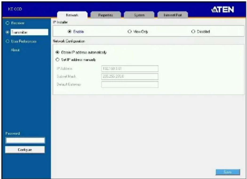 ATEN KE6910 - Transmitter Configuration - 1