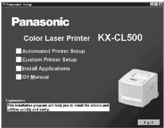 PANASONIC KX-CL500 - Uvedení do provozu - 1