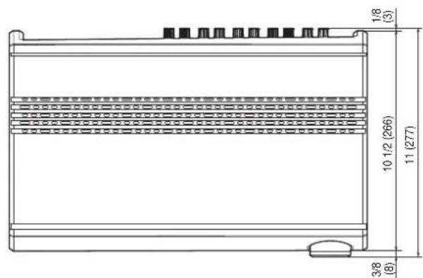 HEOS AVR - ■ Dimensions (Unit : in. (mm)) - 1