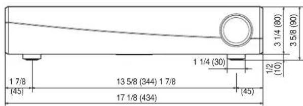 HEOS AVR - ■ Dimensions (Unit : in. (mm)) - 3