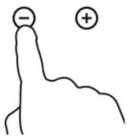 - + ↑