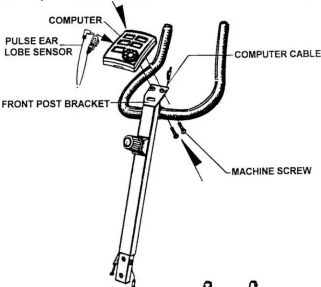 York Fitness Cardiofit 3200 - ATTACH THE COMPUTER - 2