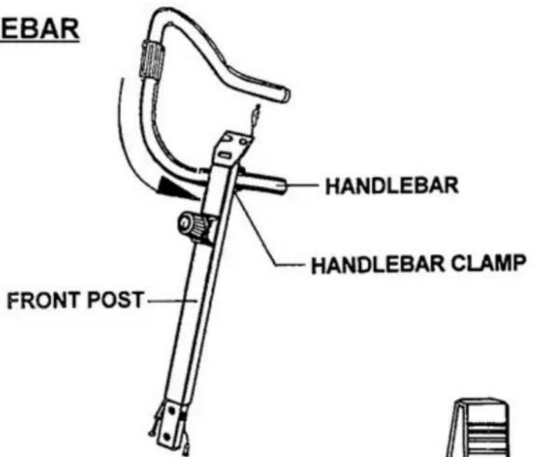 York Fitness Cardiofit 3200 - ATTACH THE HANDLEBAR - 1