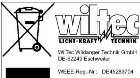 WilTec HW-404A - Disposal regulations - 1