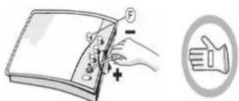 Illustration showing a hand inserting a button into a notebook with a plus sign, alongside a circular icon indicating a thumbs-up gesture.