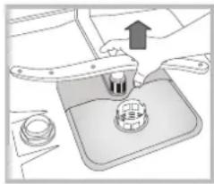 WHIRLPOOL ADP 321 IX - Čištění ostřikovacích ramen - 2