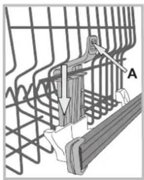 WHIRLPOOL ADP 321 IX - Adjusting the height of the upper rack - 1