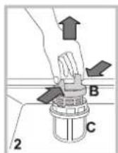 WHIRLPOOL ADP 321 IX - Cleaning the filters - 2