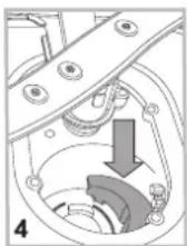 Technical diagram of a refrigerator internal structure with numbered components for identification