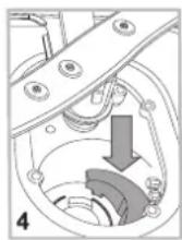 Labeled diagram of a refrigerator interior with numbered parts for identification