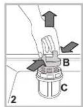 WHIRLPOOL ADG 422 - Cleaning the filters - 2