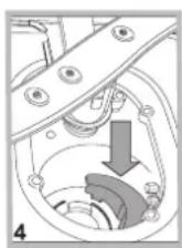 Labeled diagram of a refrigerator interior with numbered parts for identification