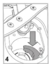 Labeled diagram of a refrigerator interior with numbered components for identification