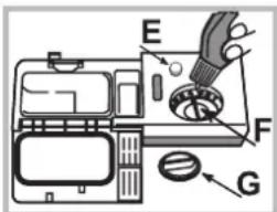 WHIRLPOOL ADG 422 - Încărcați agentul de limpezire - 1